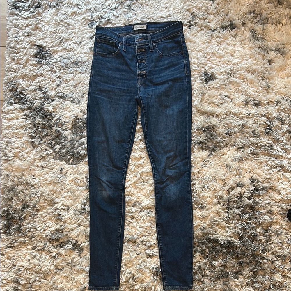 Madewell 9 inch High Rise Blue Jeans size 27 tall